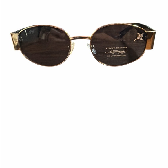Ed Hardy Accessories - Ed Hardy Gold Frame Sunglasses